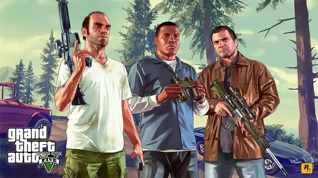 Franklin, Michael, dan Trevor yang menjadi 3 Karakter utama di GTA V