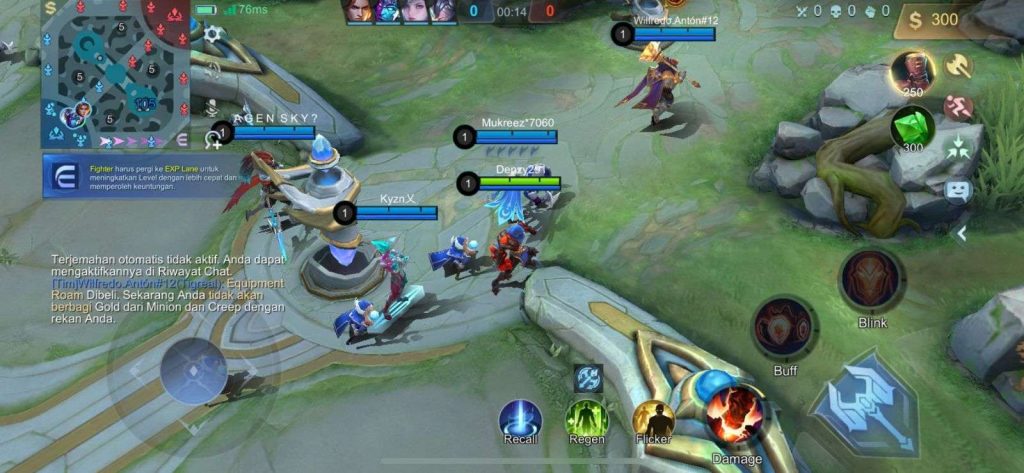 Gameplay Mobile Legends yang memukau