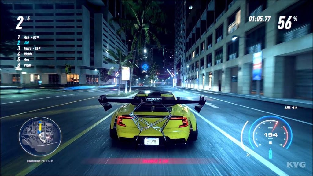 Gameplay Need For Speed Heat yang terlihat realistis